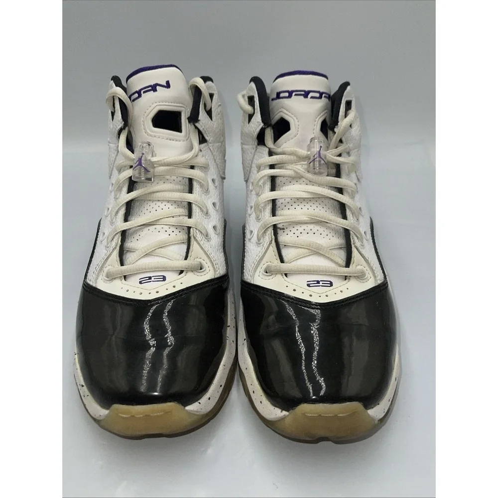 Nike‎ Air Jordan B'Loyal GS Sneakers Youth 6.5Y White Black Purple CK1425-115